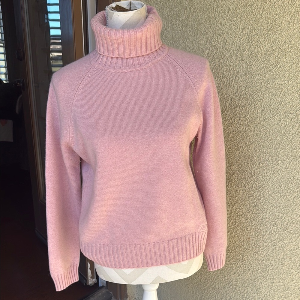 Pink Turtleneck Sweater